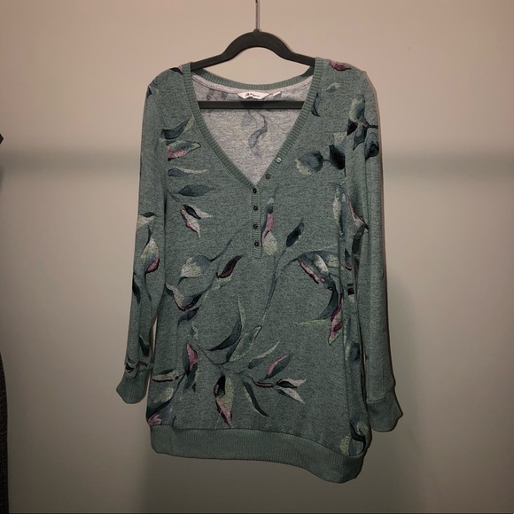 Reitmans 3/4 Sleeves Mint Green Top - Picture 3 of 5